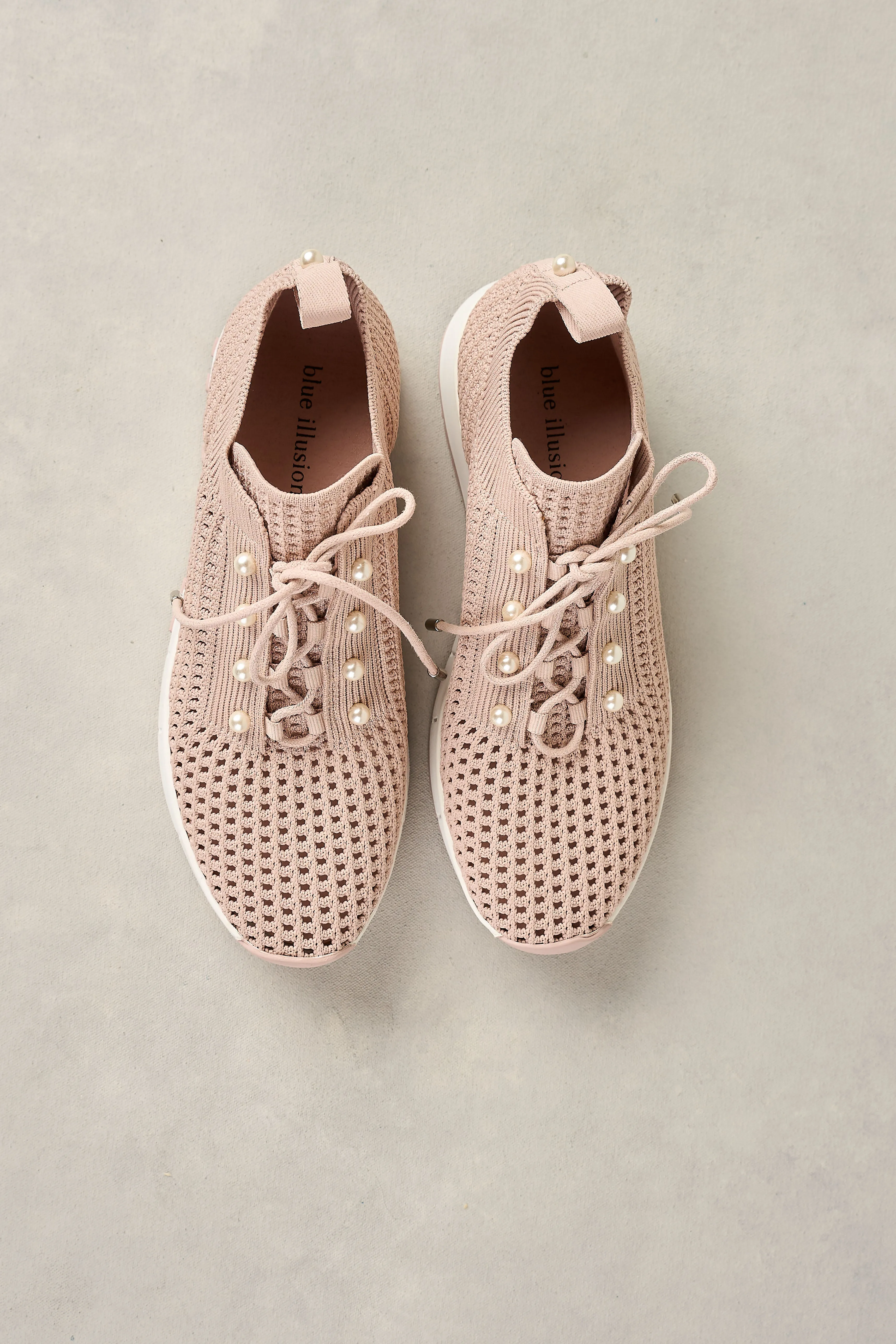 Perla Knit Sneaker - Dusty Pink