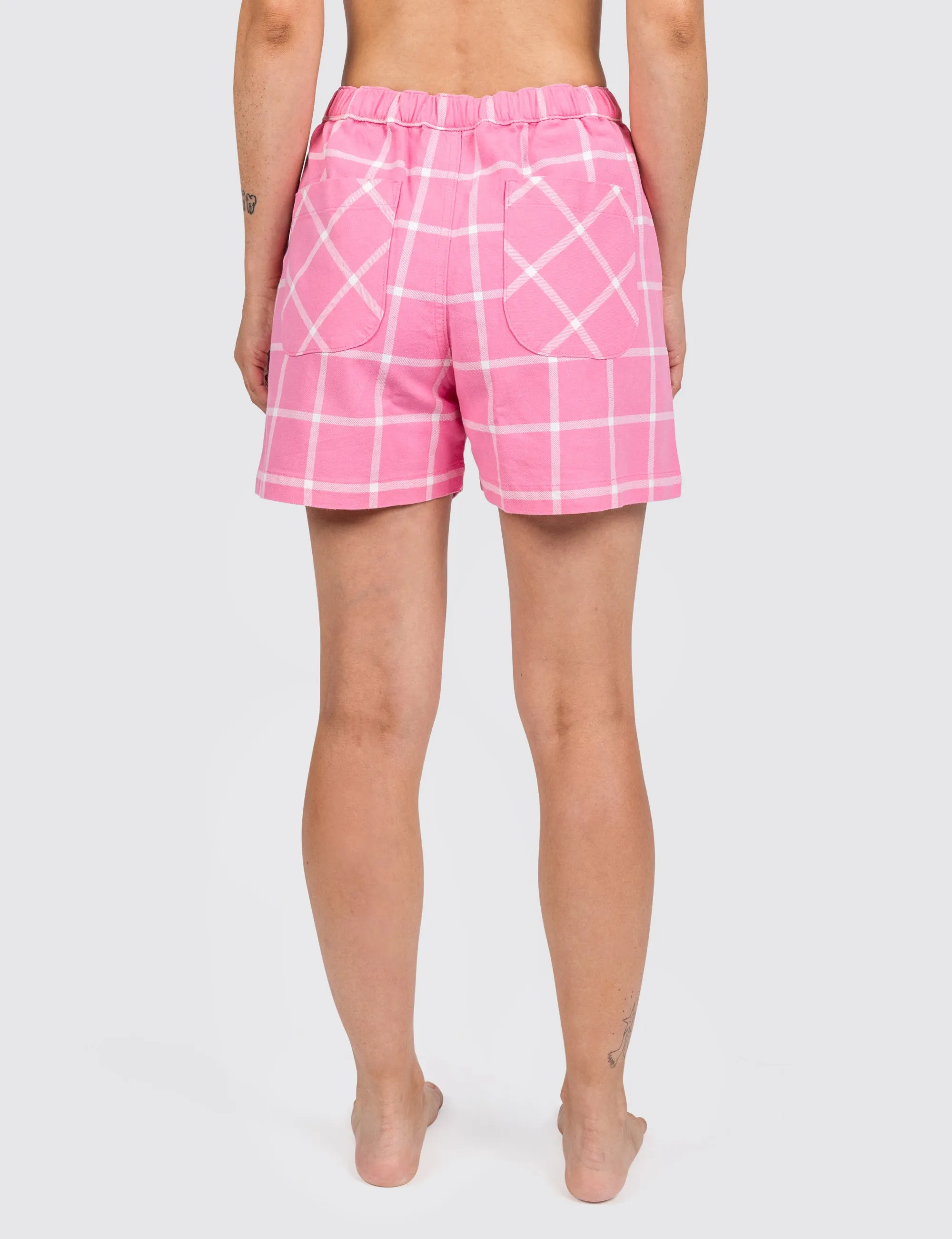 Pinky Grid Ellie Shorts