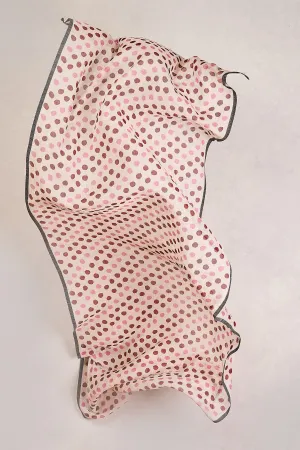 Polka Dot Wool Scarf - Multicolour