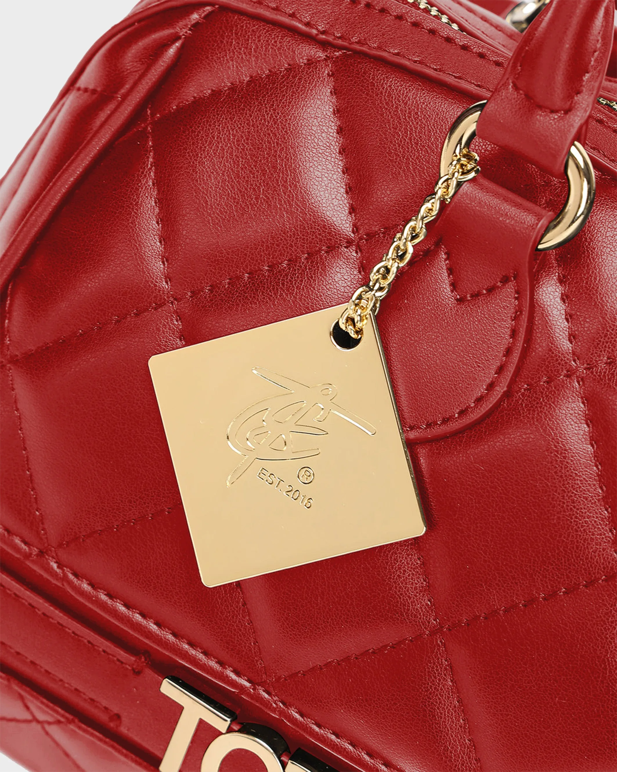 Quilted Couture Italy Purse in Red