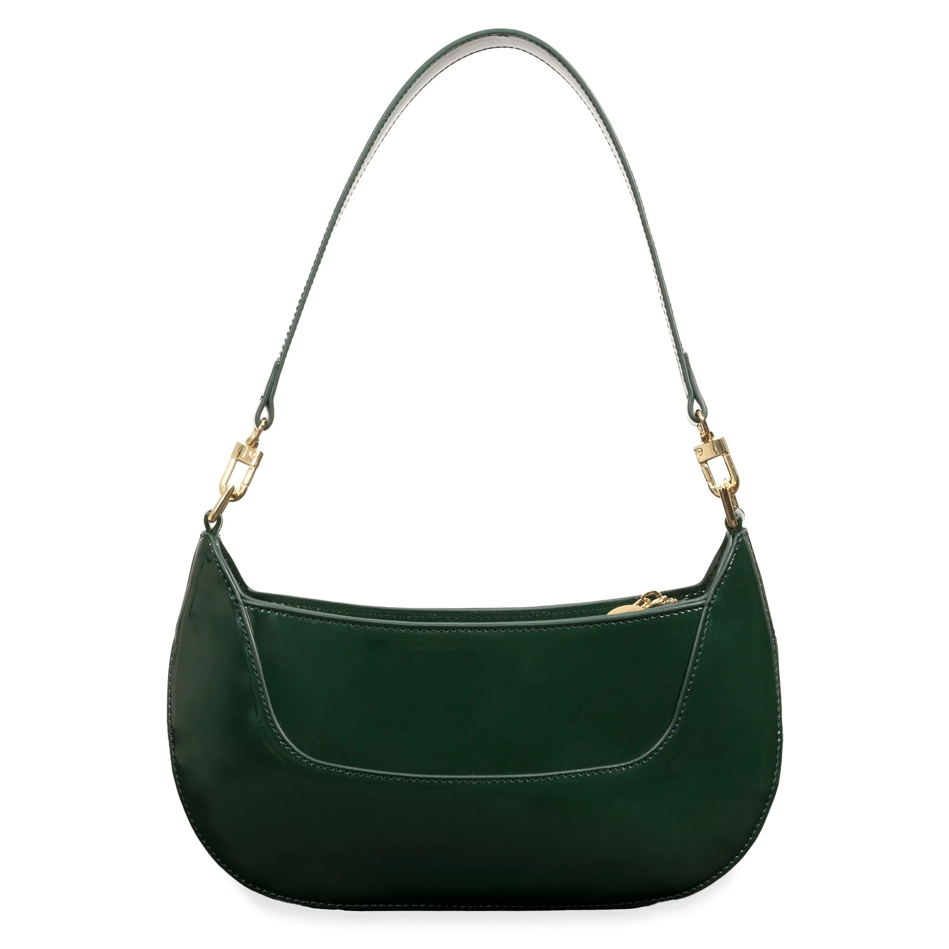 Riona Ella RFID Patent Baguette Black