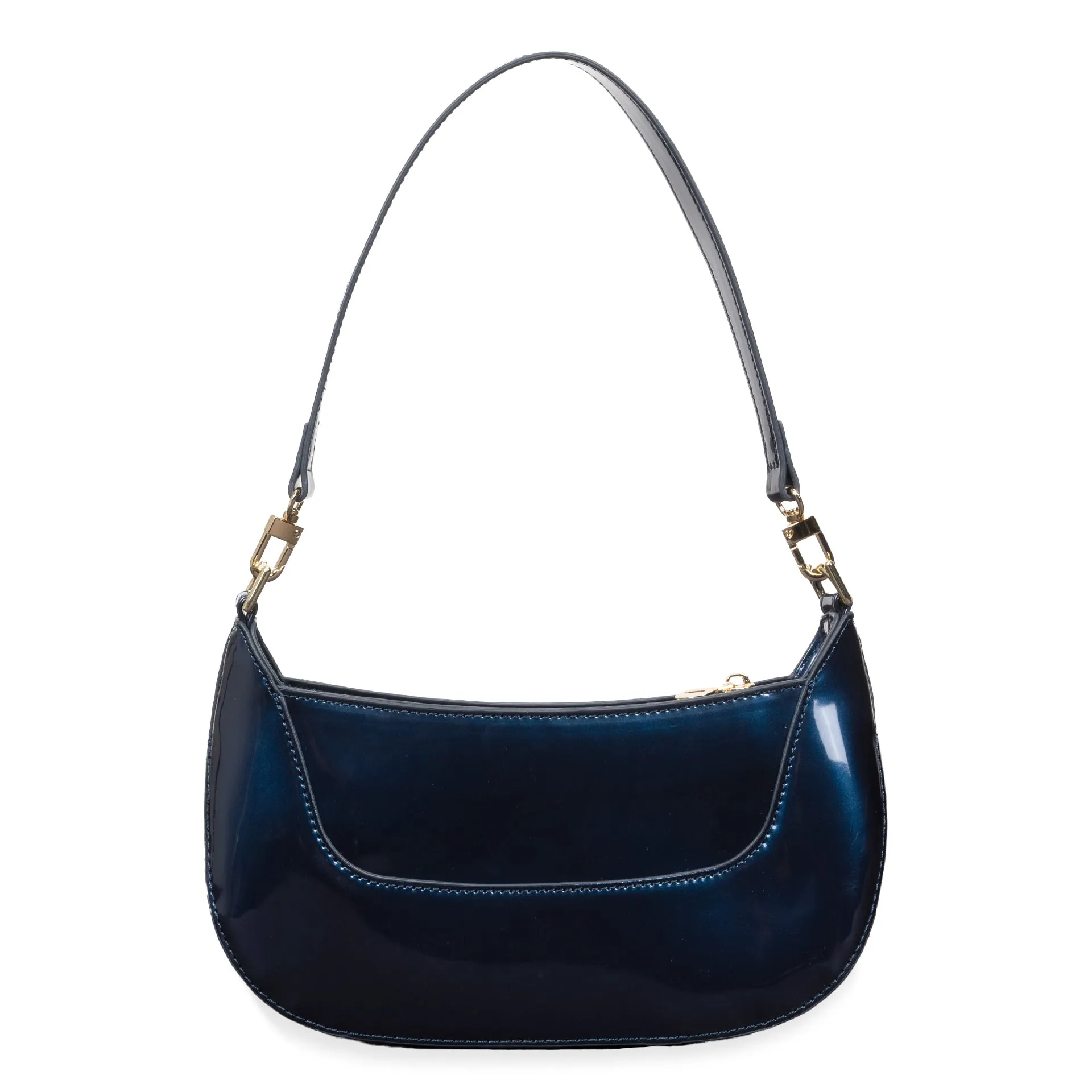 Riona Ella RFID Patent Baguette Black