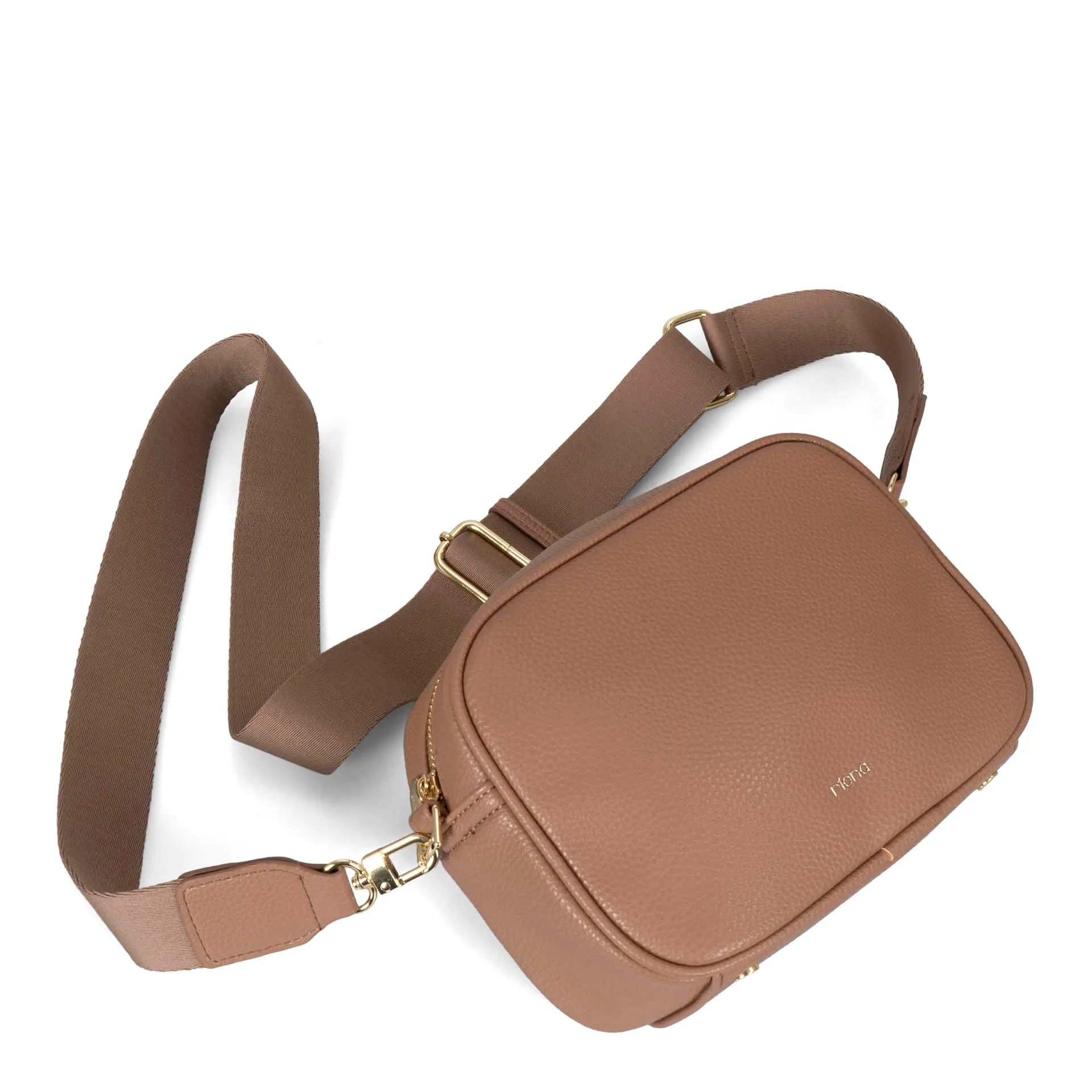 Riona Tina RFID Camera Bag Crossbody. Black
