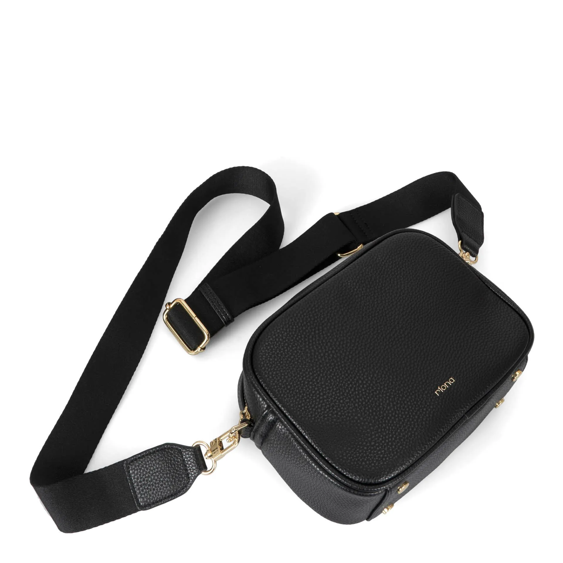 Riona Tina RFID Camera Bag Crossbody. Black