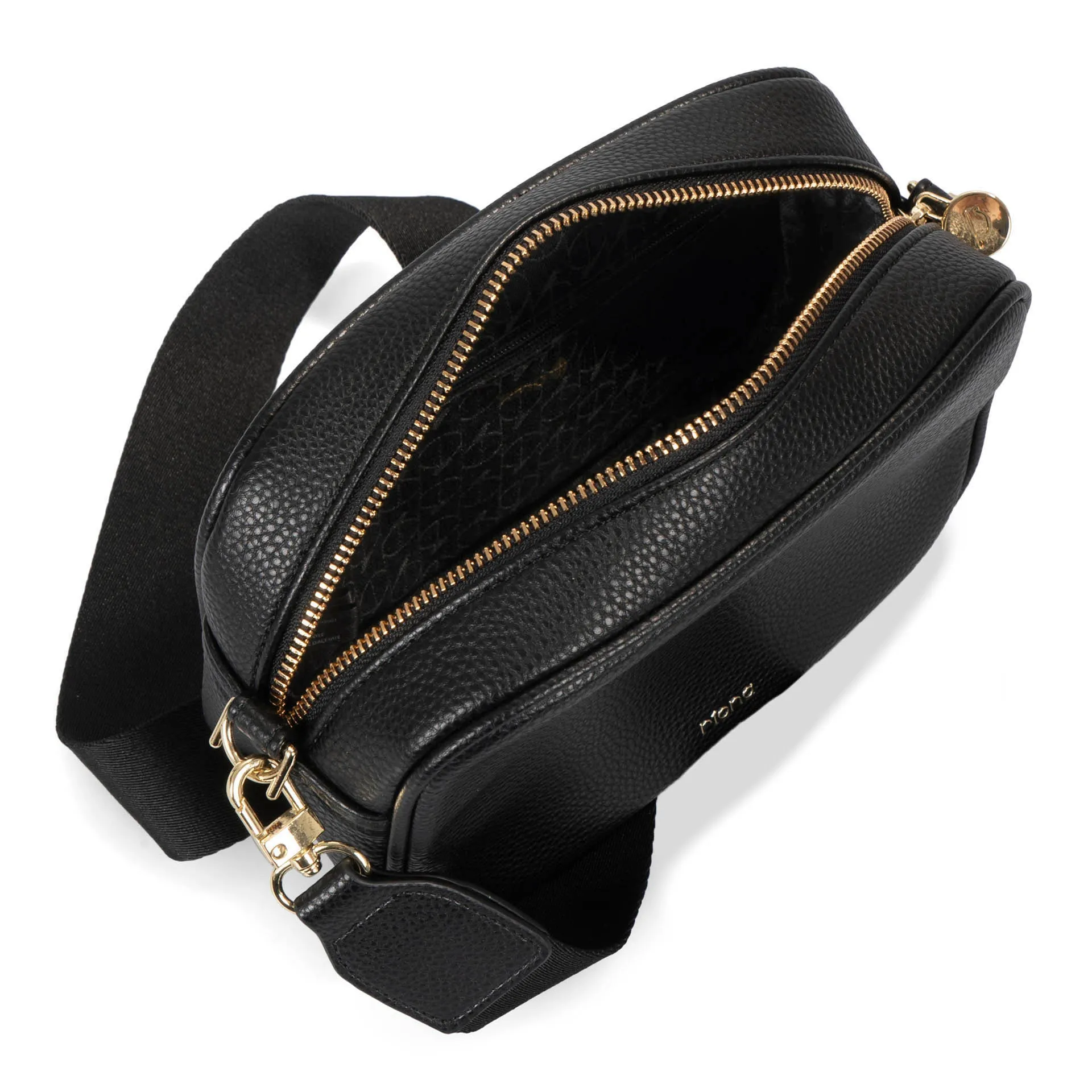 Riona Tina RFID Camera Bag Crossbody. Black