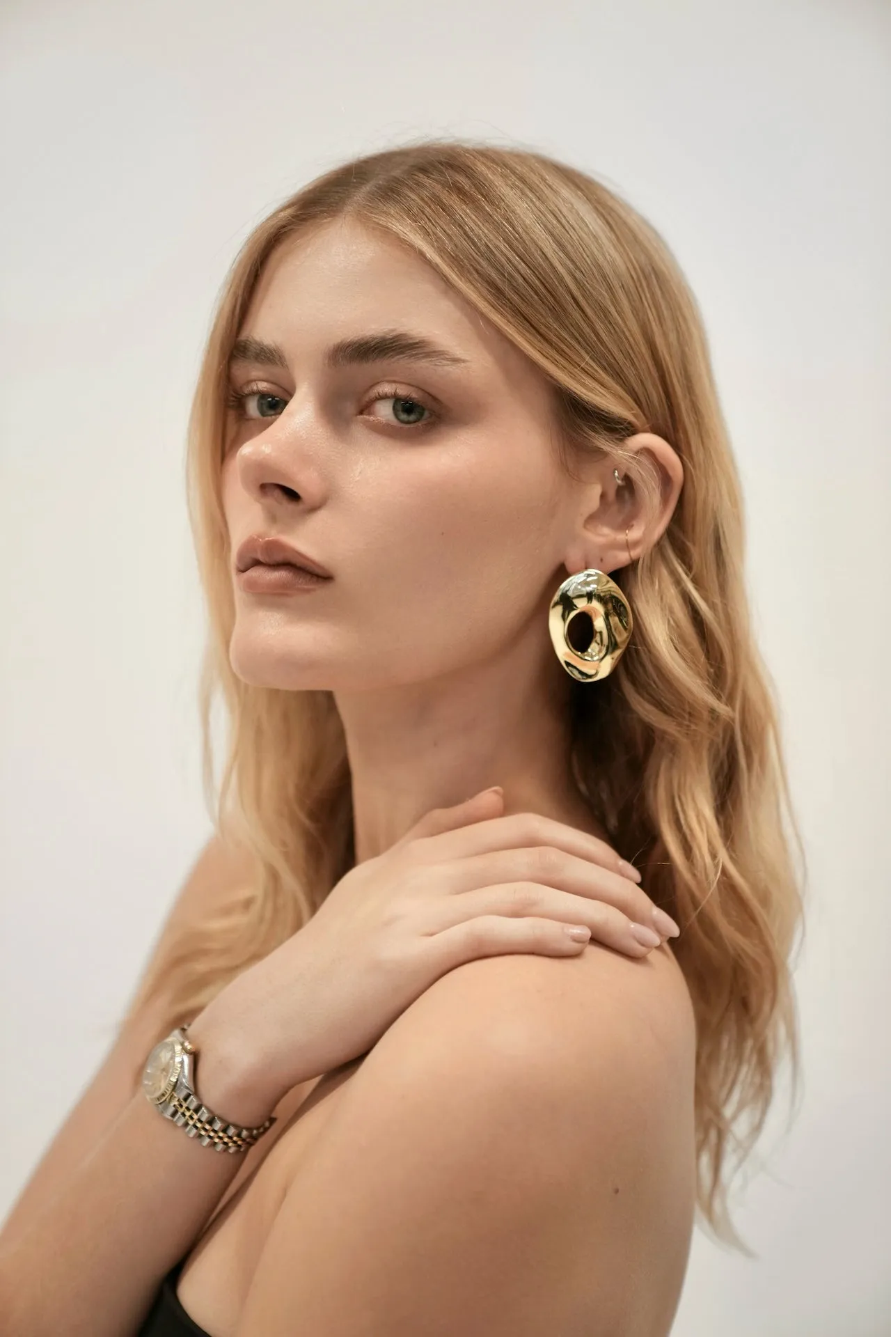Ripple Hoop Earrings