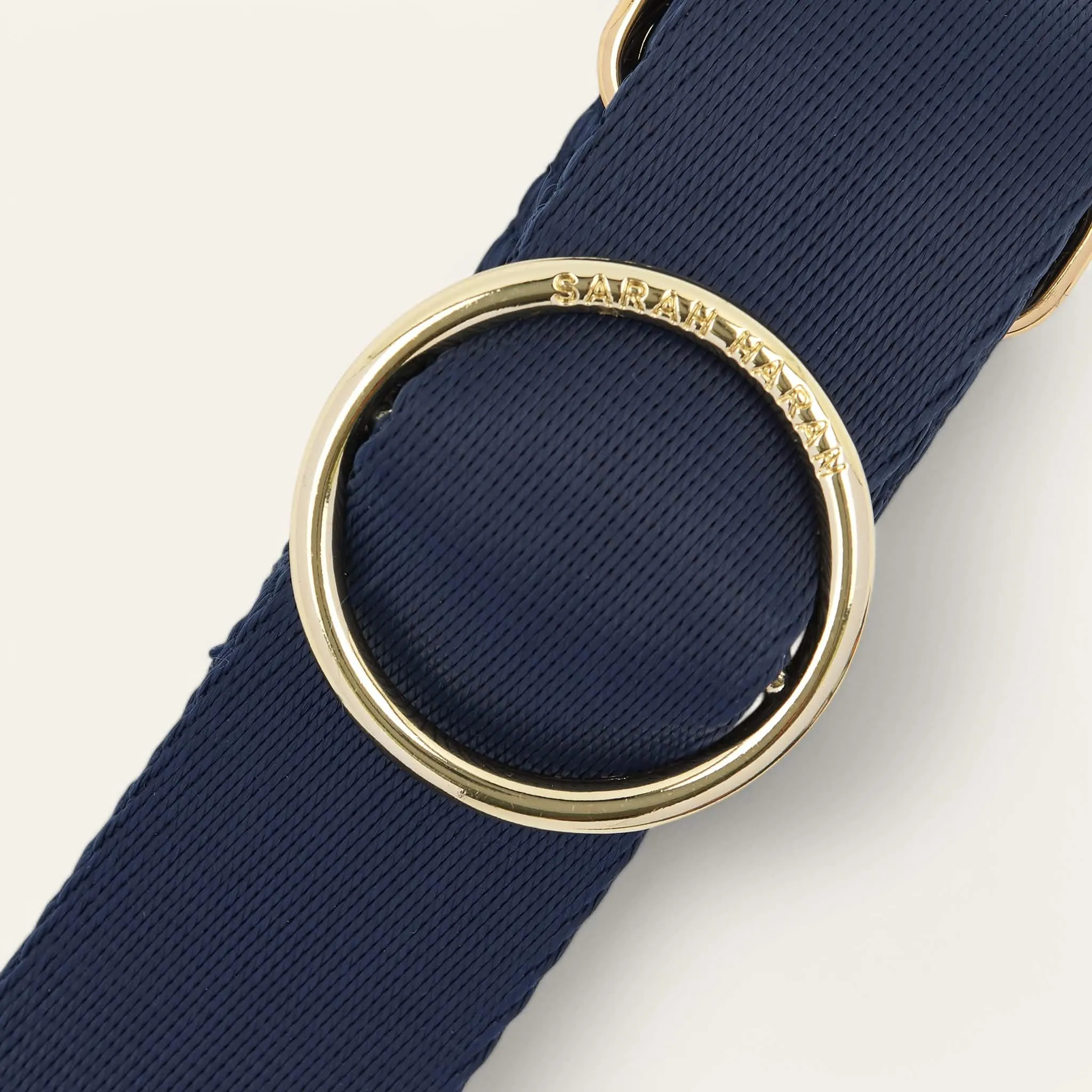 River Strap | Navy with Gold hardware