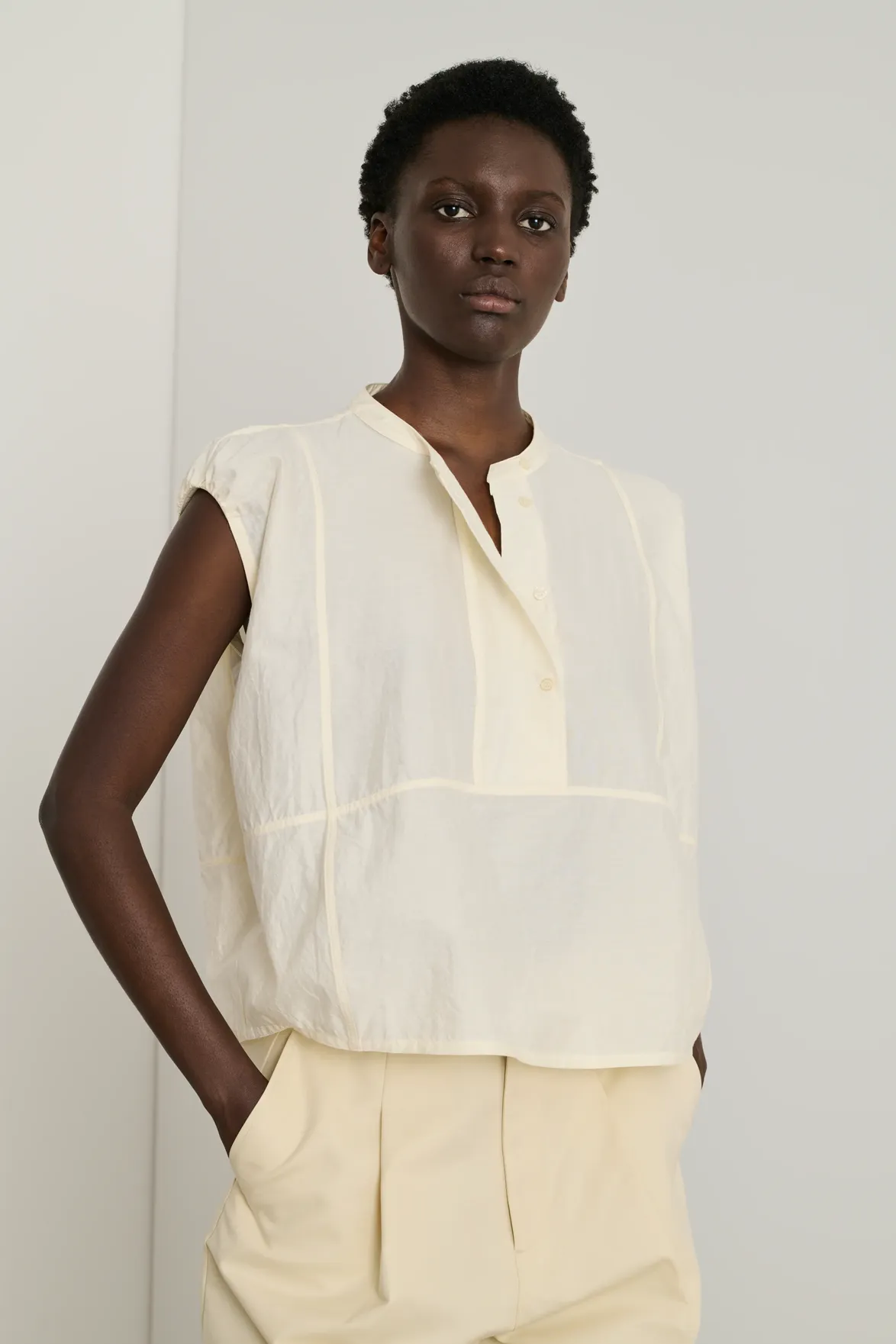 Soeur Danube Vanilla Blouse
