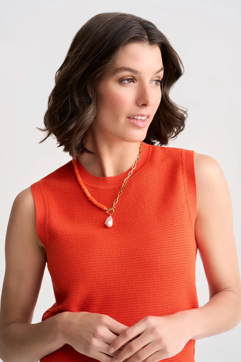 Spliced Baroque Pearl Necklace - Spliced Baroque
