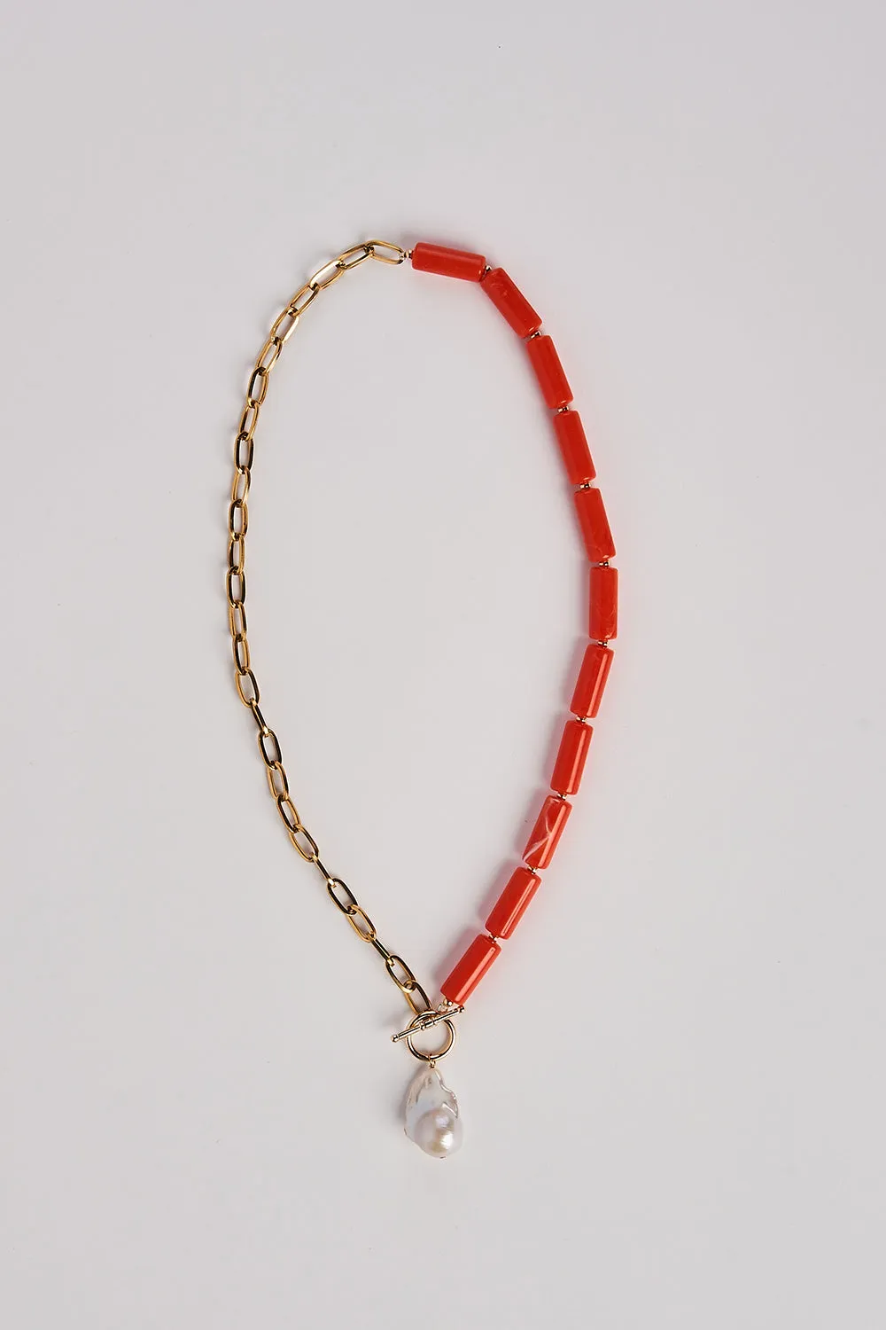 Spliced Baroque Pearl Necklace - Spliced Baroque