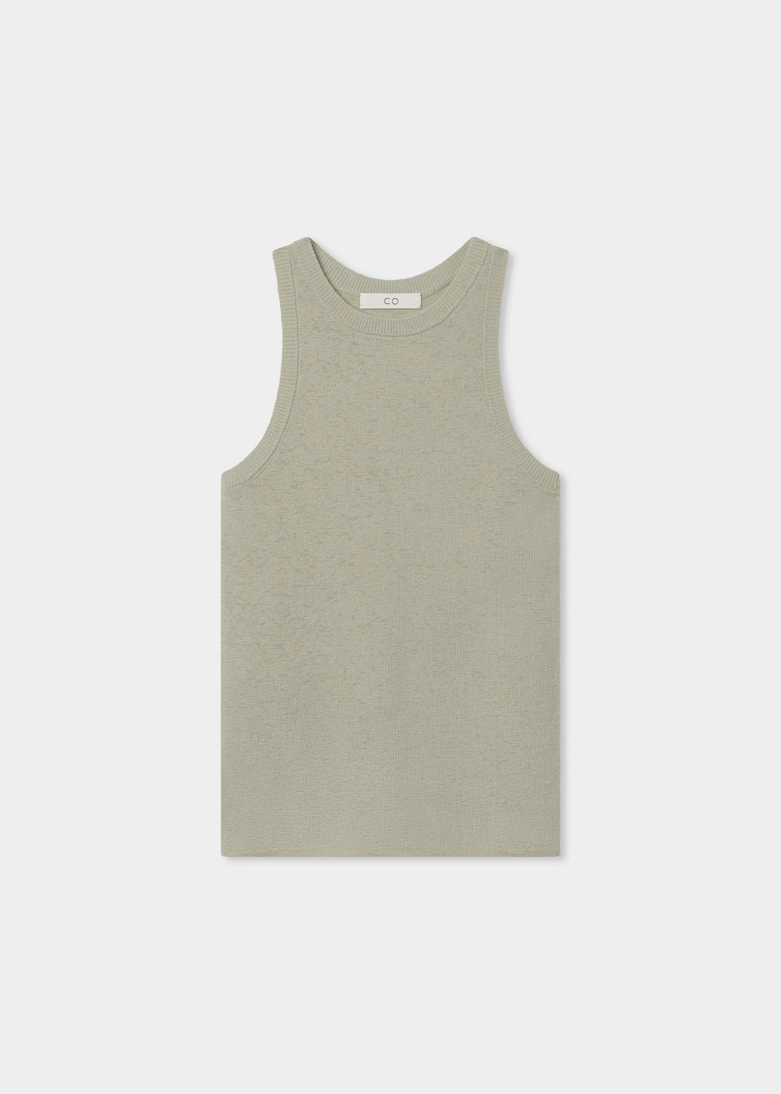 Sporty Tank in Fine Cashmere - Alfalfa
