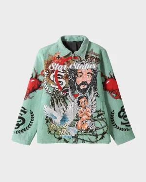 Star Status Jacket in Sea Blue