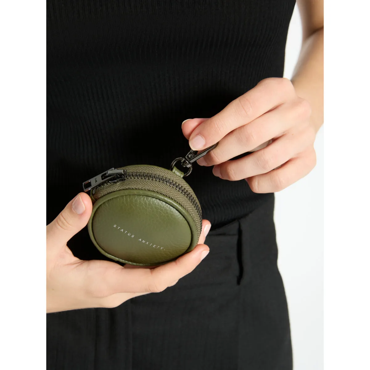 STATUS ANXIETY - Go With Me Leather Zip Around Coin Pouch