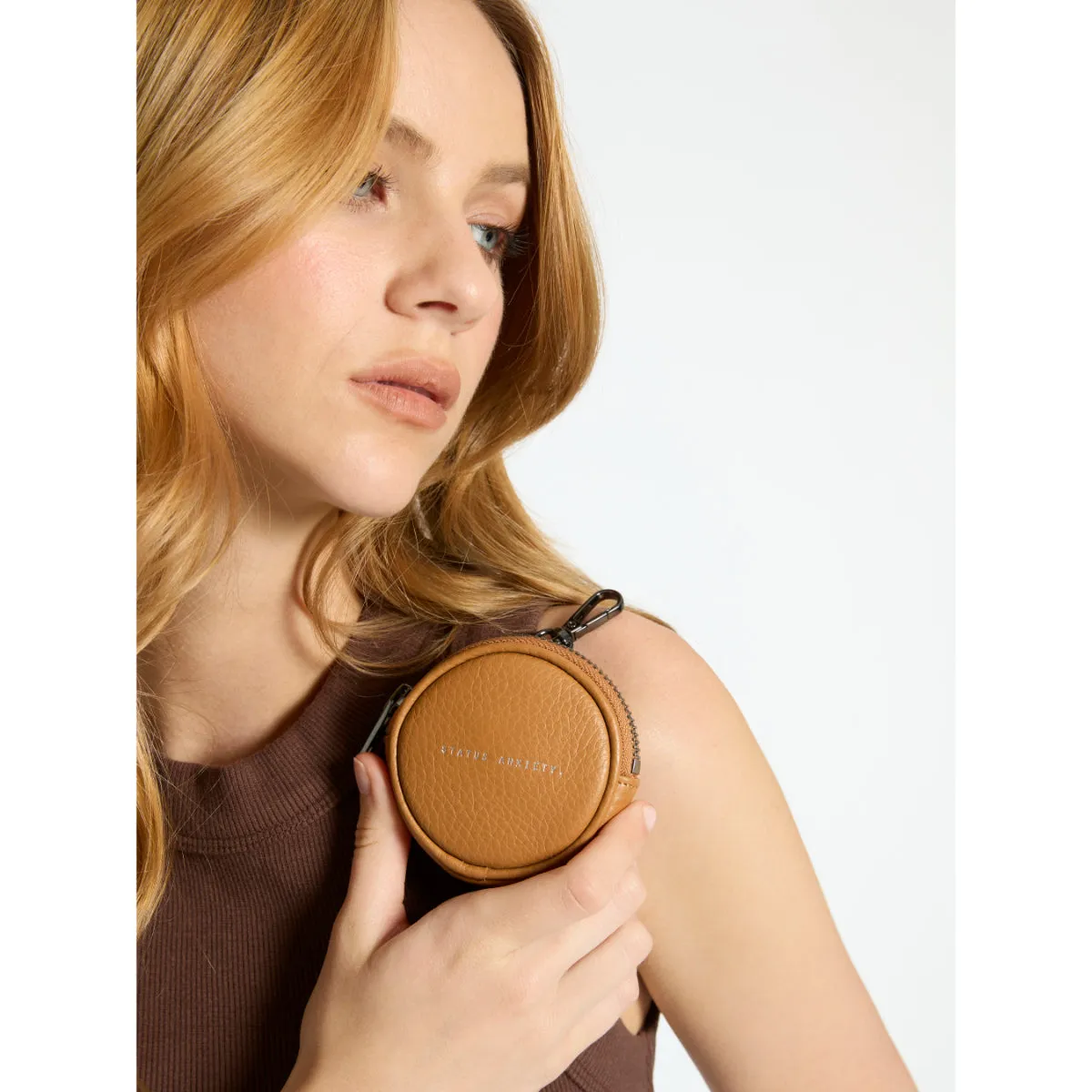STATUS ANXIETY - Go With Me Leather Zip Around Coin Pouch