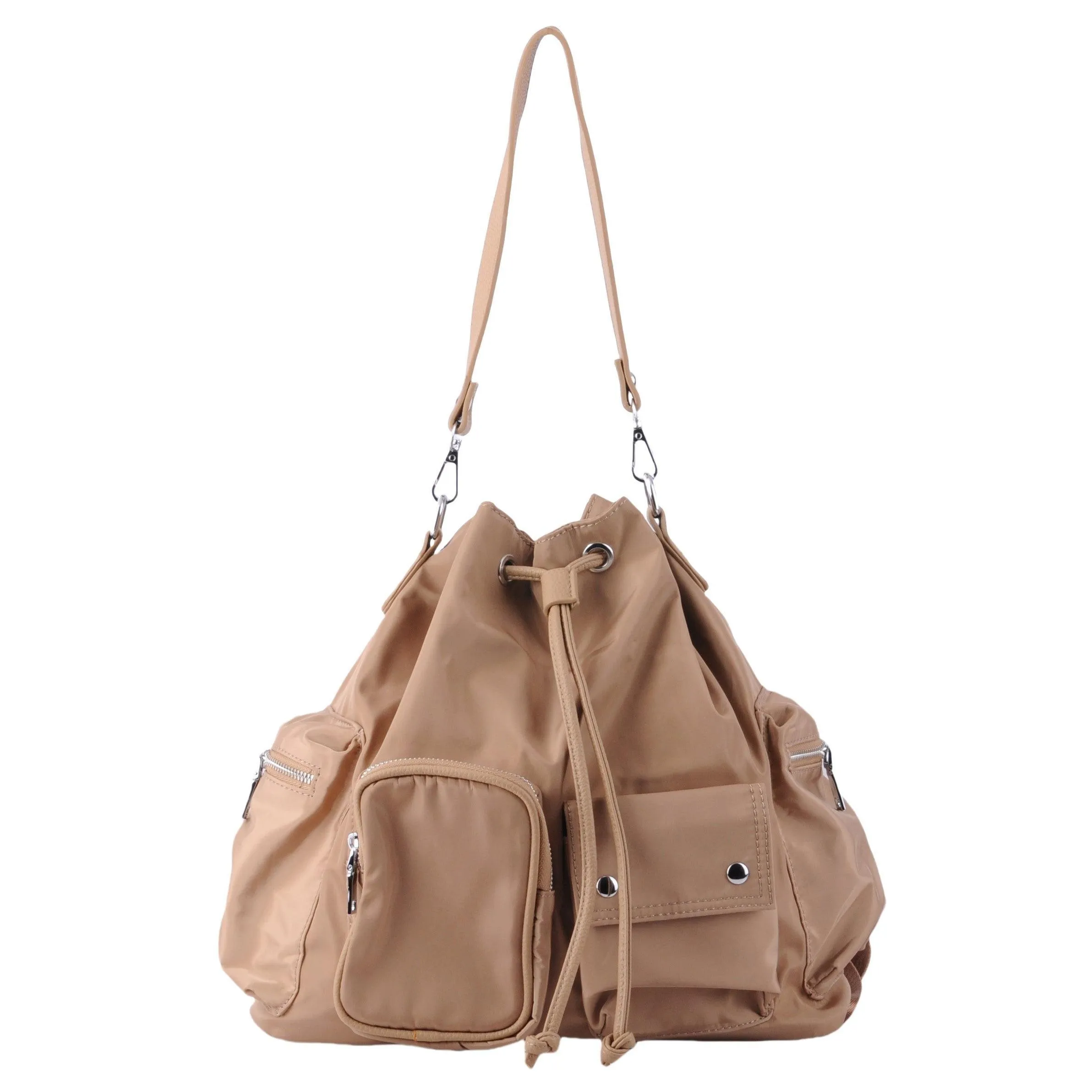 Three-Ways Drawstring Backpack