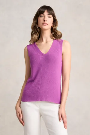 V-Neck Knitted Tank - First Bloom