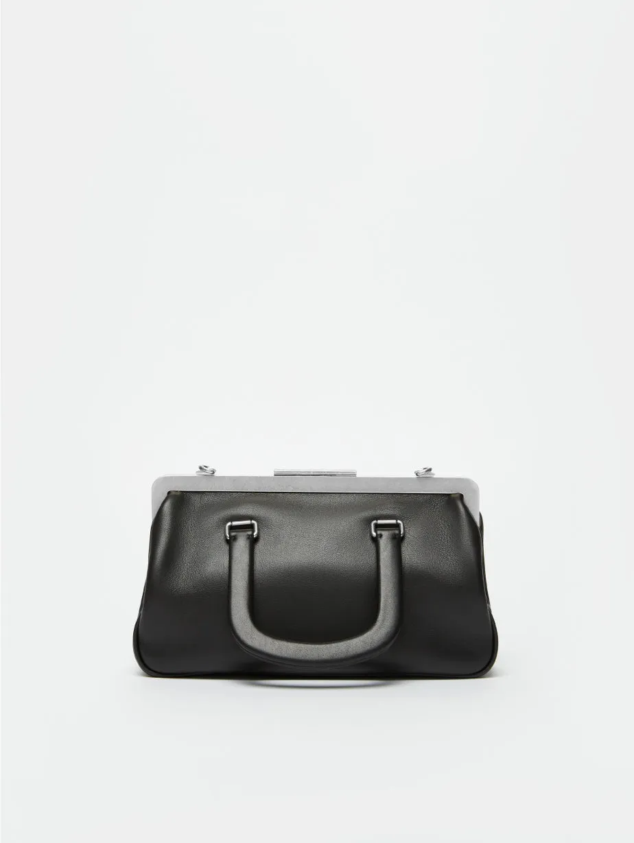 Vintage Effect Black Handbag