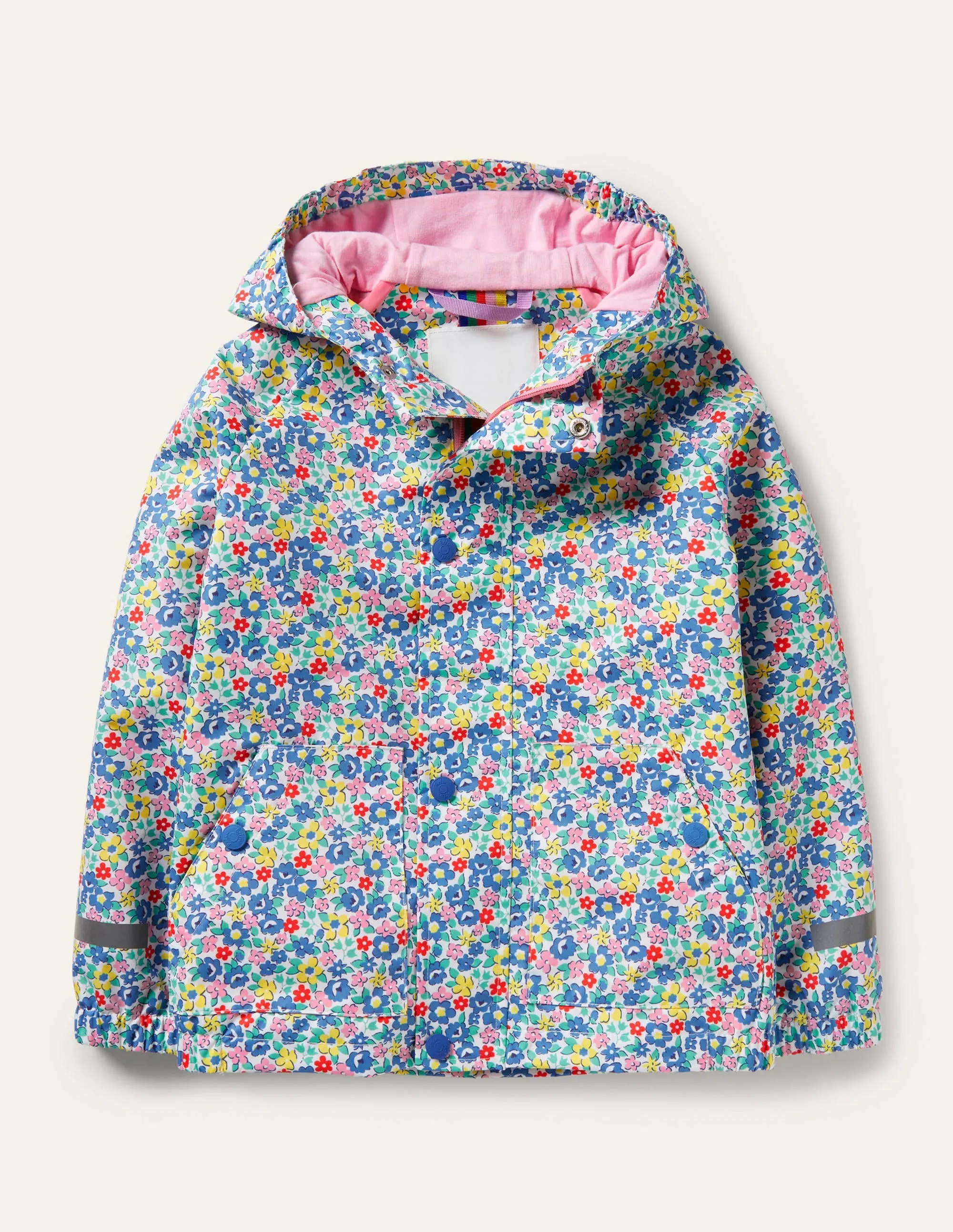 Waterproof Rain Jacket-Multi Spring Floral
