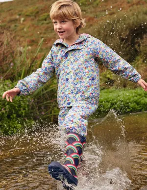 Waterproof Rain Jacket-Multi Spring Floral