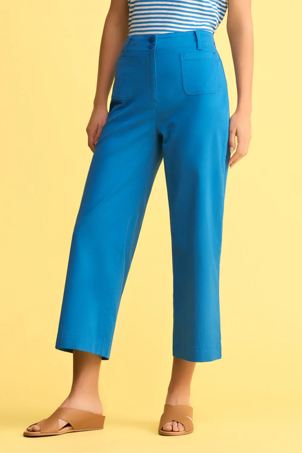 Wide Leg Pant - Indigo Blue